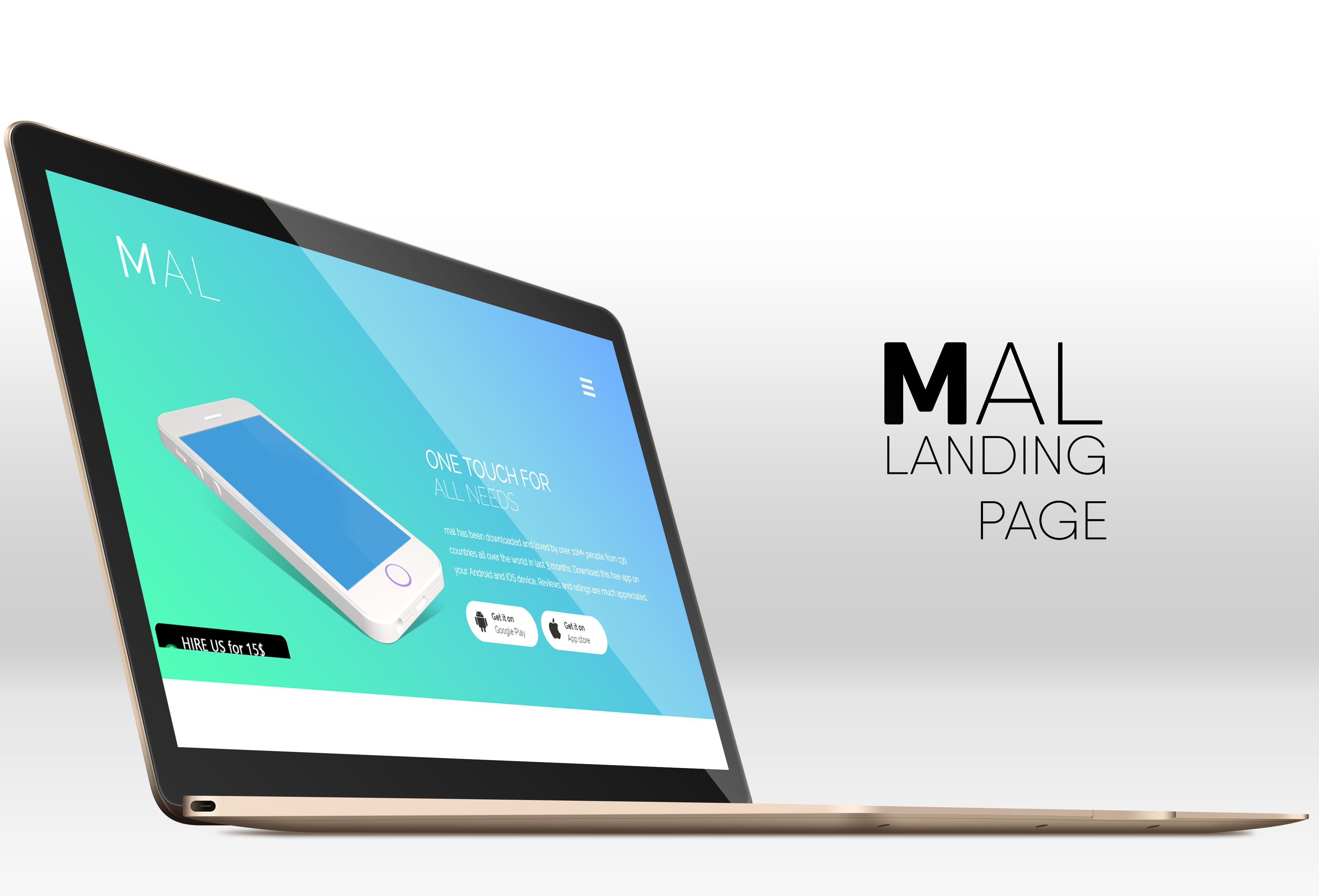 Mobile Application Landing page - Premium HTML5 Template