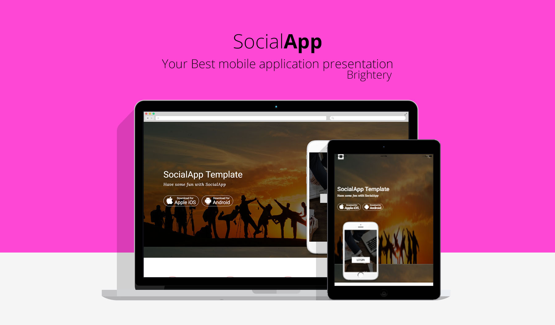 SocialApp - Premium HTML5 Template